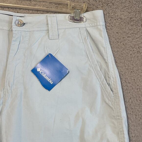 Columbia Washed Out Shorts Men's Size 30 Inseam 10” Baby Blue Chino Shorts New - Picture 4 of 15